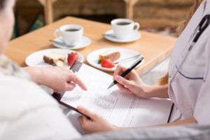 Concierge medicine doctor providing personalized care to a patient